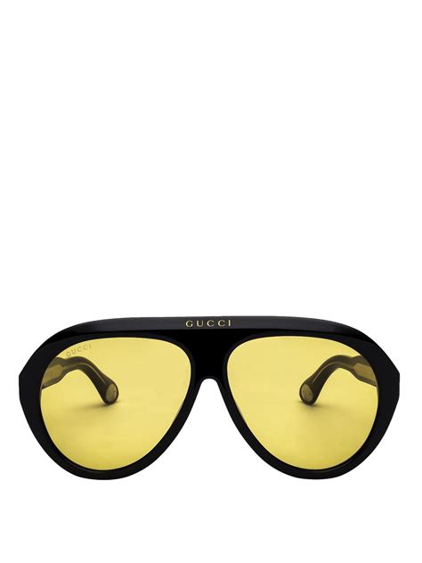 gucci sunglasses with yellow lenses|Gucci sunglasses selfridges.